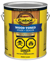 Cabot 142.0019202.007 Deck and Siding Stain, 3.78 l, Liquid, Cedar, 1.02 Specific Gravity, 94 deg C, <250 g/l VOC